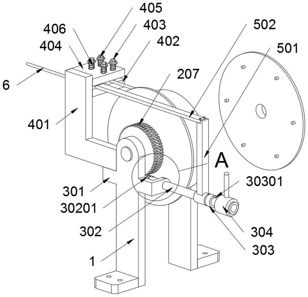 Ratchet type double locking structure for assisting steel wire rope in pulling aerial cable