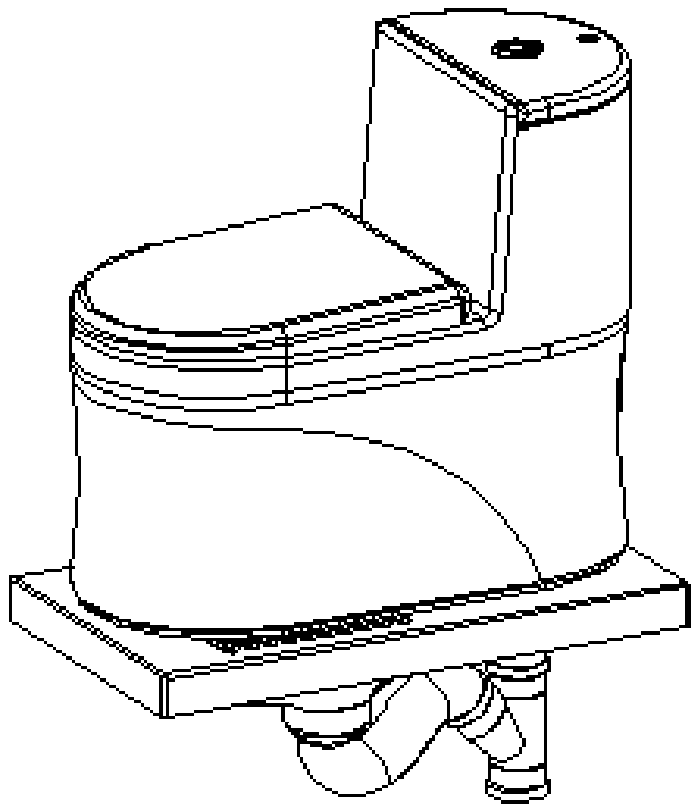 An automatic switching flush smart toilet with a rotating function