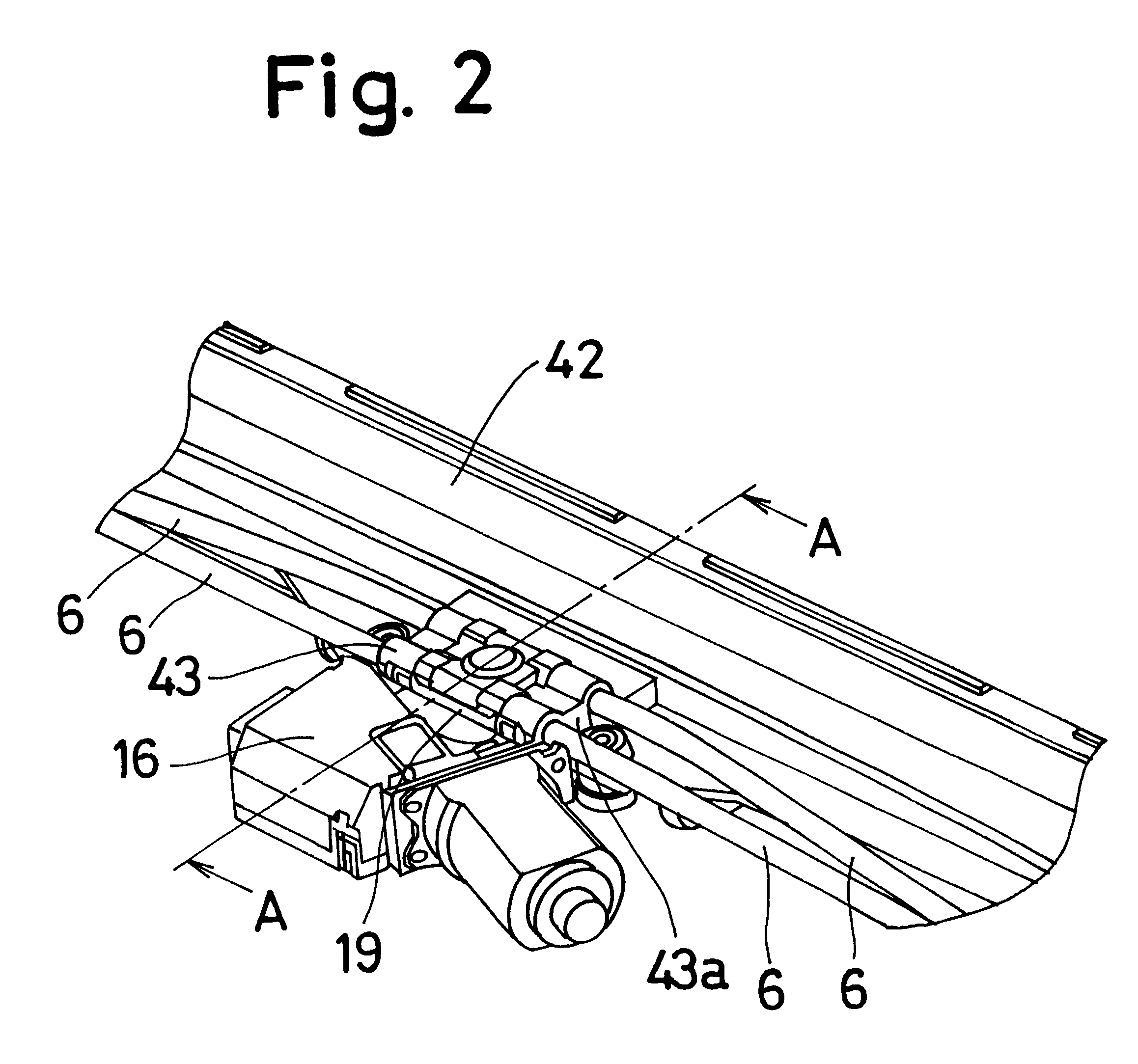 Sliding roof device