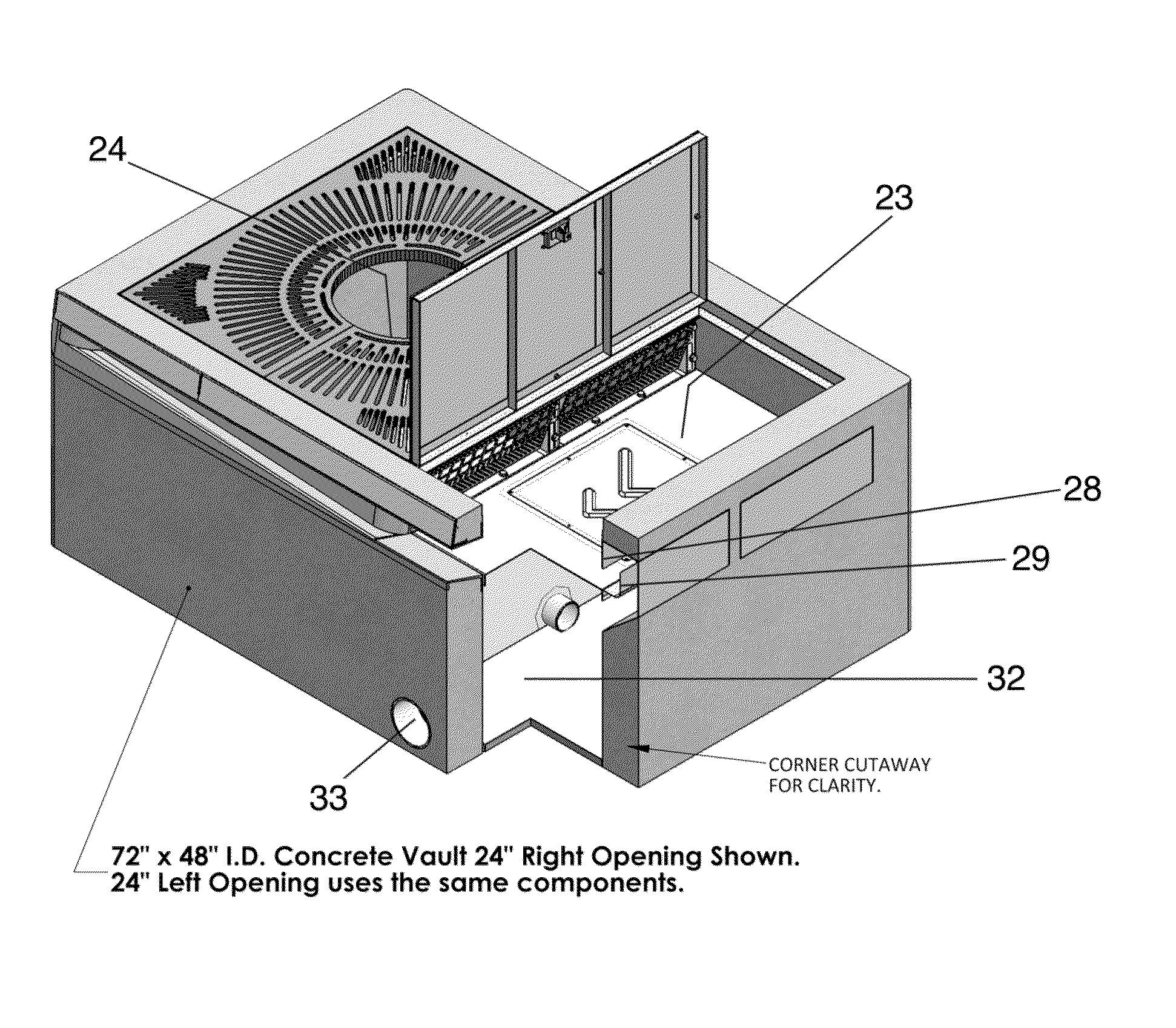 Bioretention system with high internal high flow bypass