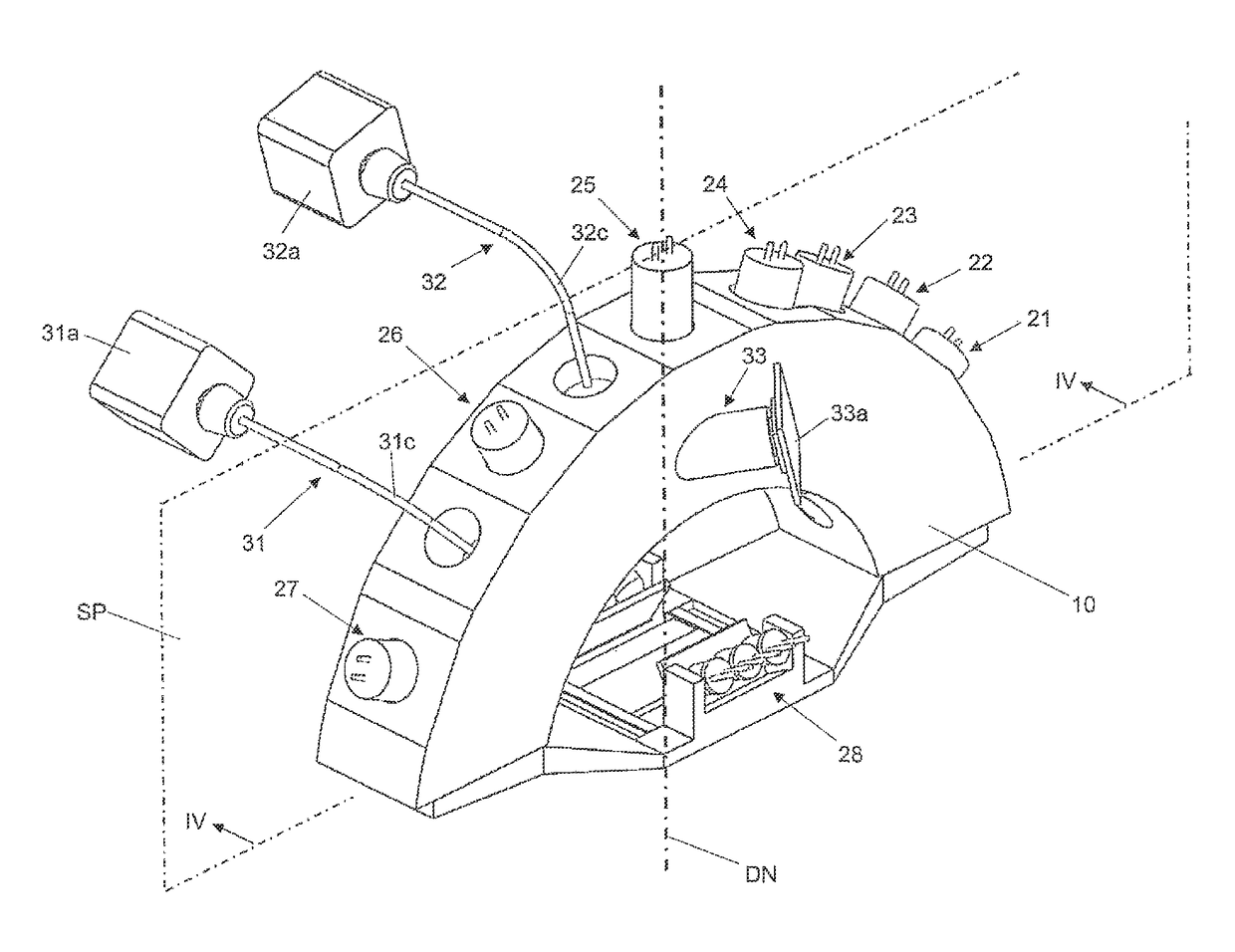 Hand-held measurement device for capturing the visual impression of a measurement object