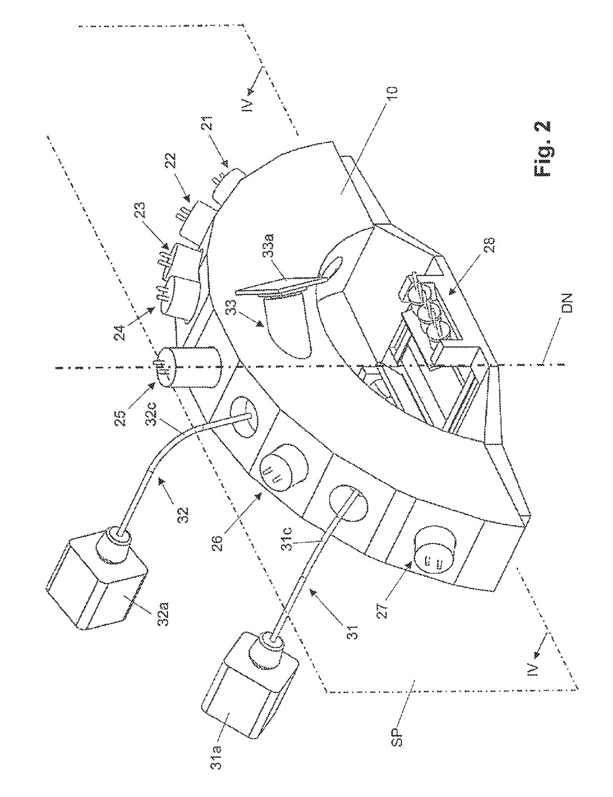 Hand-held measurement device for capturing the visual impression of a measurement object