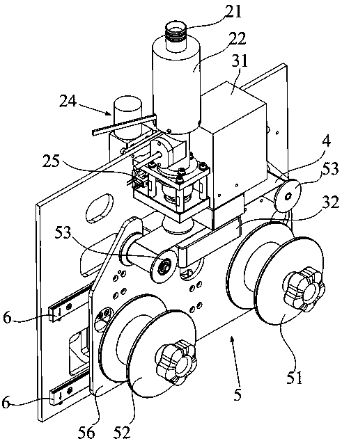 Paper feeding mechanism internally moving type double-station particulate matter monitoring device