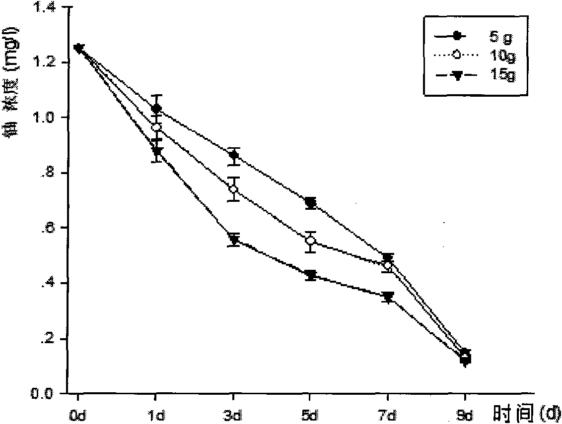 Method for restoring uranium contaminated water body employing floating plant