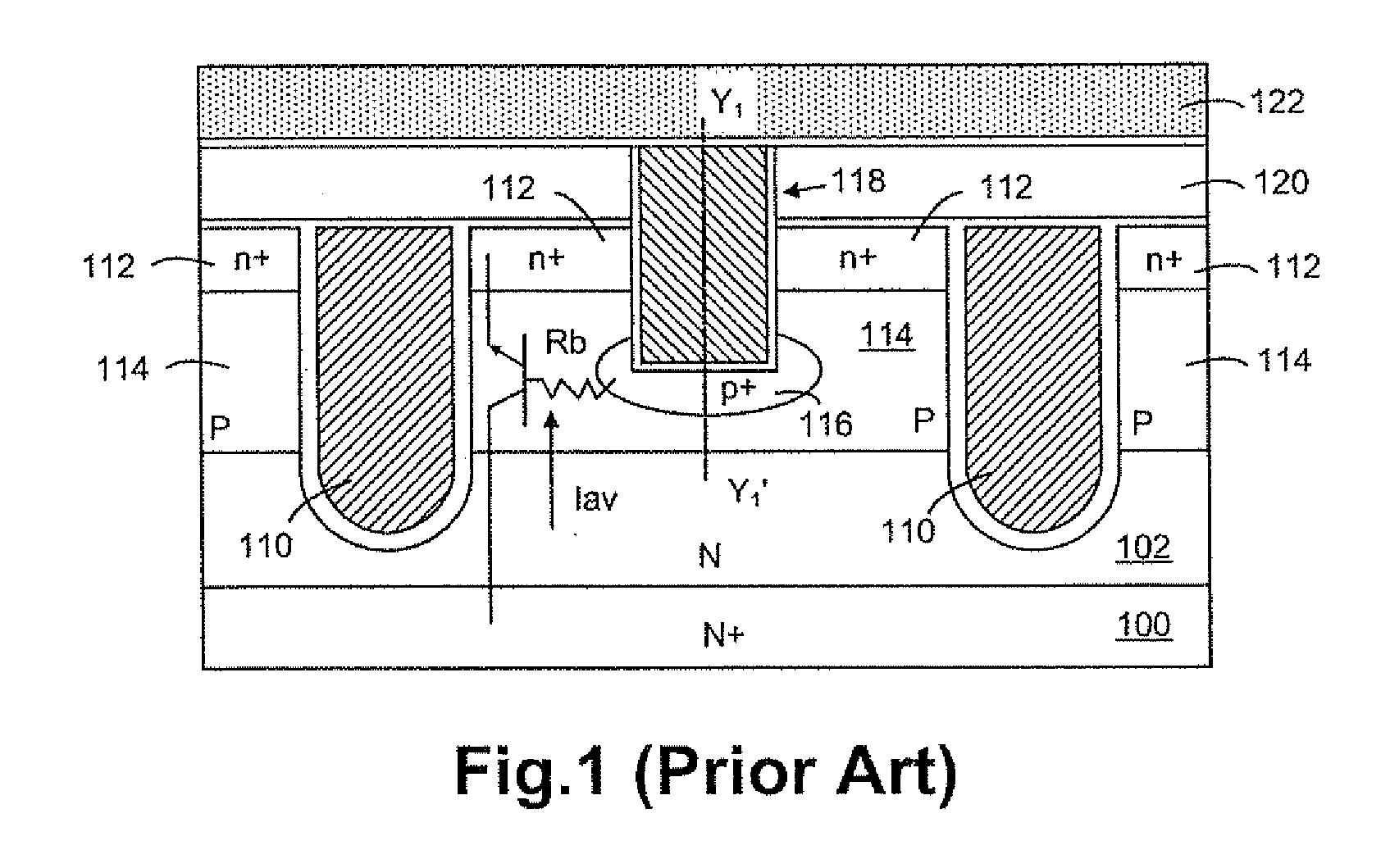 Avalanche capability improvement in power semiconductor devices using three masks process