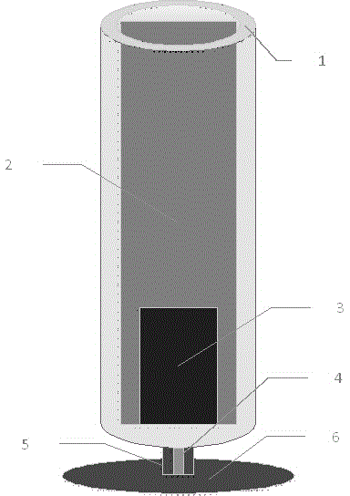 Cylindrical vortex-induced vibration generation device with built-in piezoelectric beam