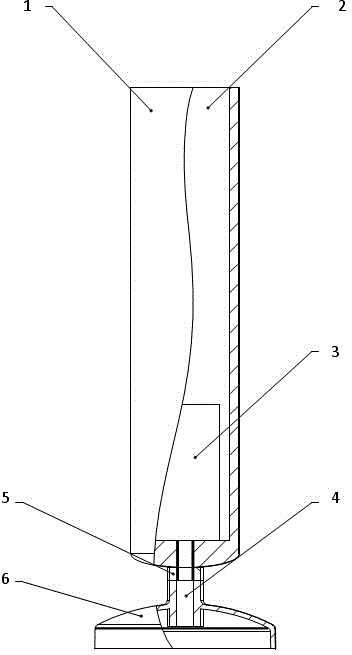 Cylindrical vortex-induced vibration generation device with built-in piezoelectric beam