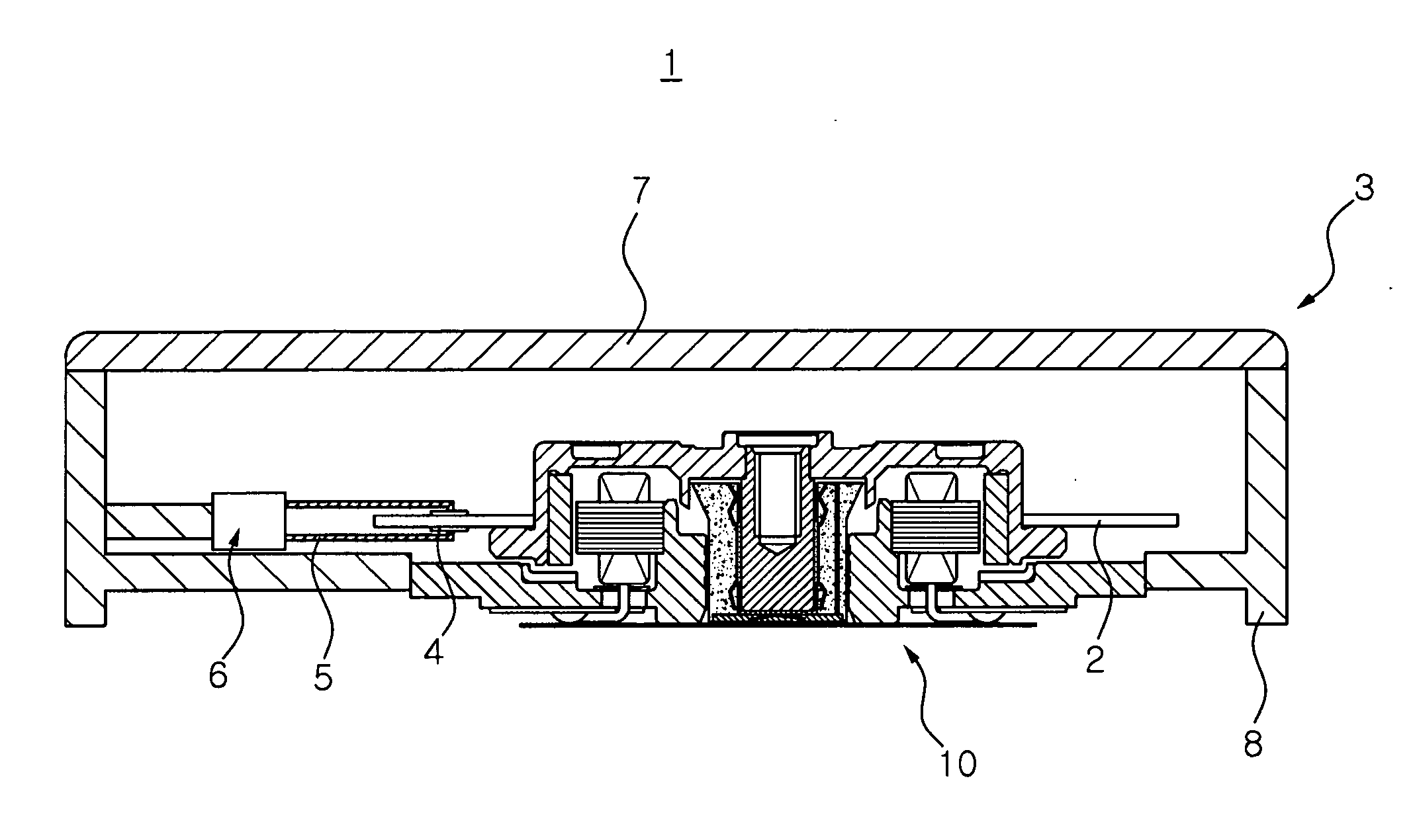 Hydrodynamic bearing assembly, motor provided with hydrodynamic bearing assembly and recording disc driving device equipped with motor