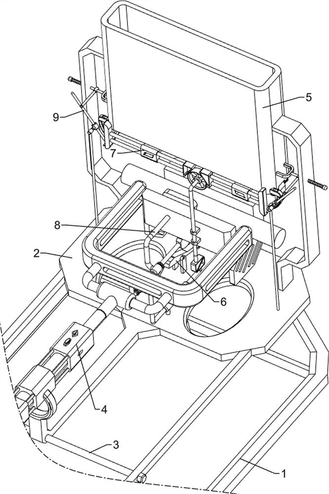 Steel bar two-end bending device for construction site