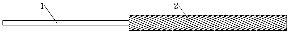 A strain clamp for composite core reinforced cable