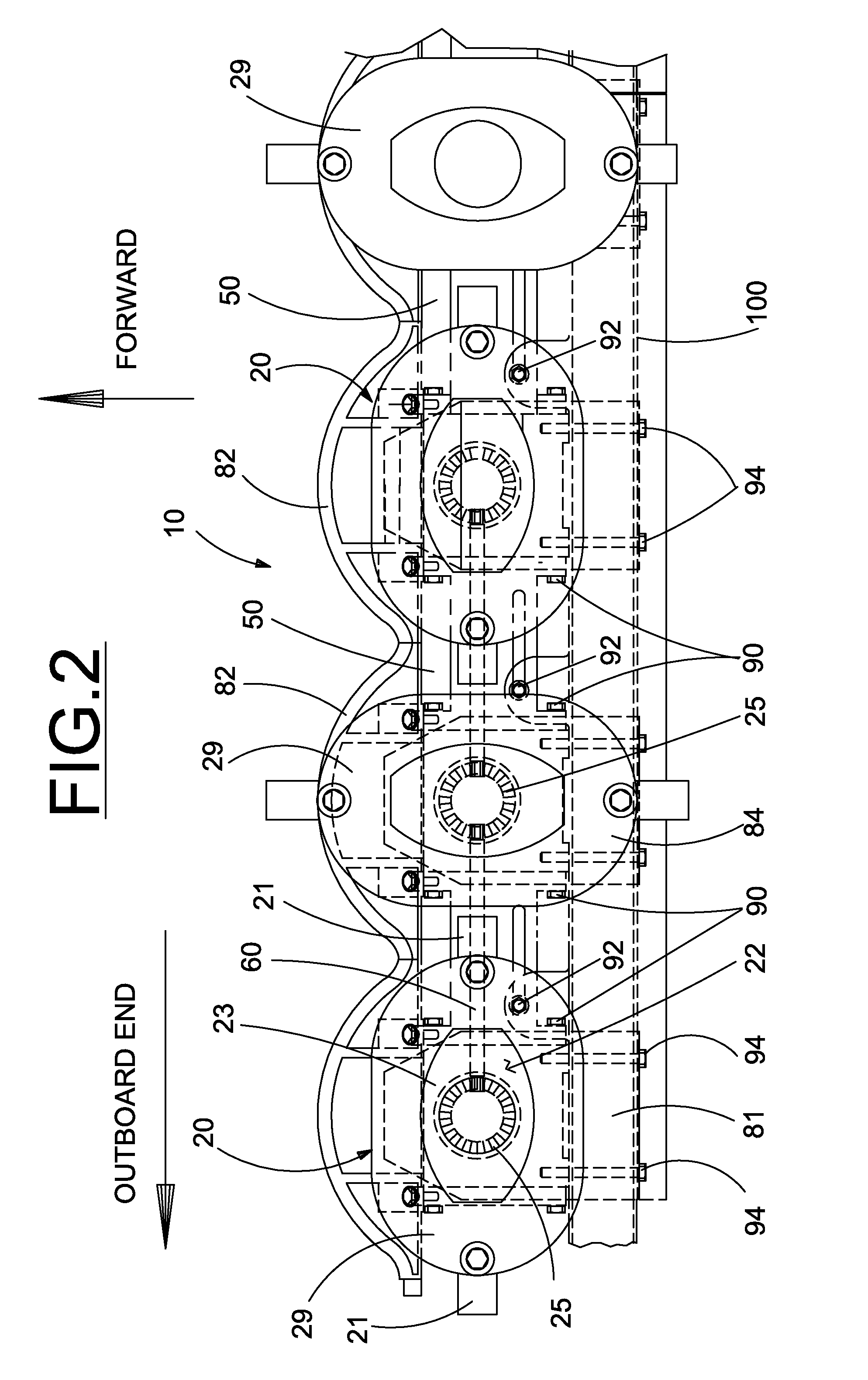 Modular disc cutterbar