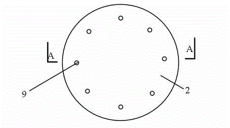 Inner round platform frictional sliding isolation bearing