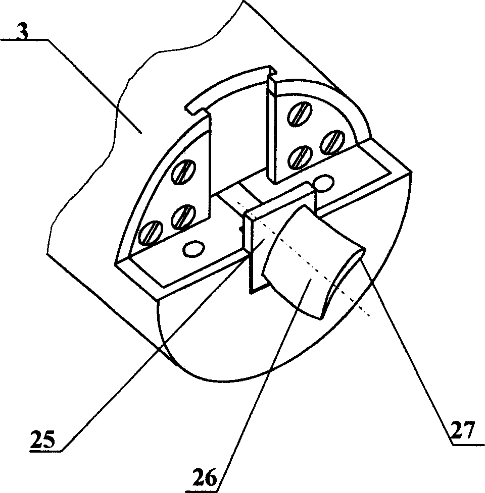 Electrochemical processing method for tri-end flexible feeding blade