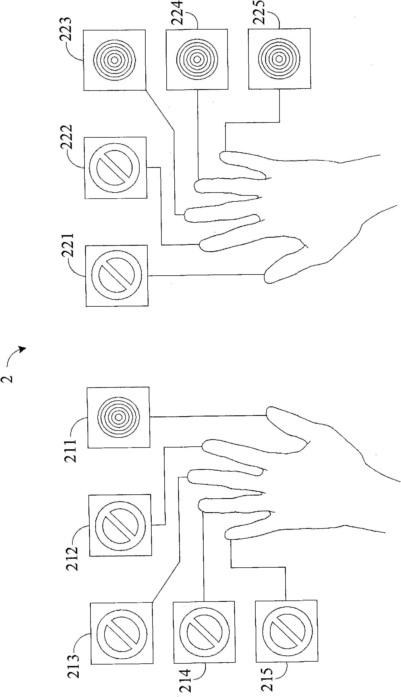 System and method for registering fingerprints, setting logging mode of application software and logging application software