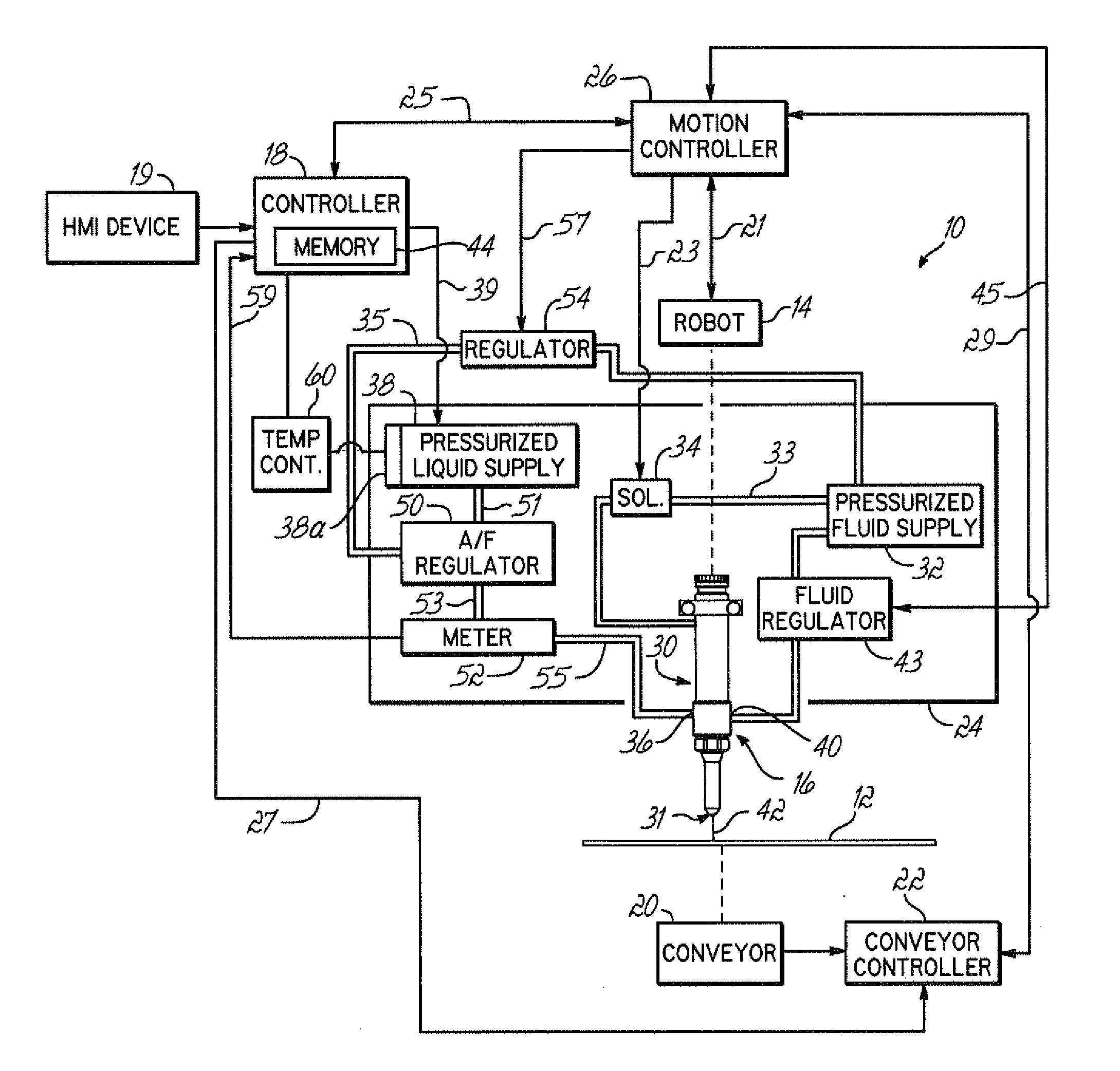 Systems and methods for applying a liquid coating material to a substrate