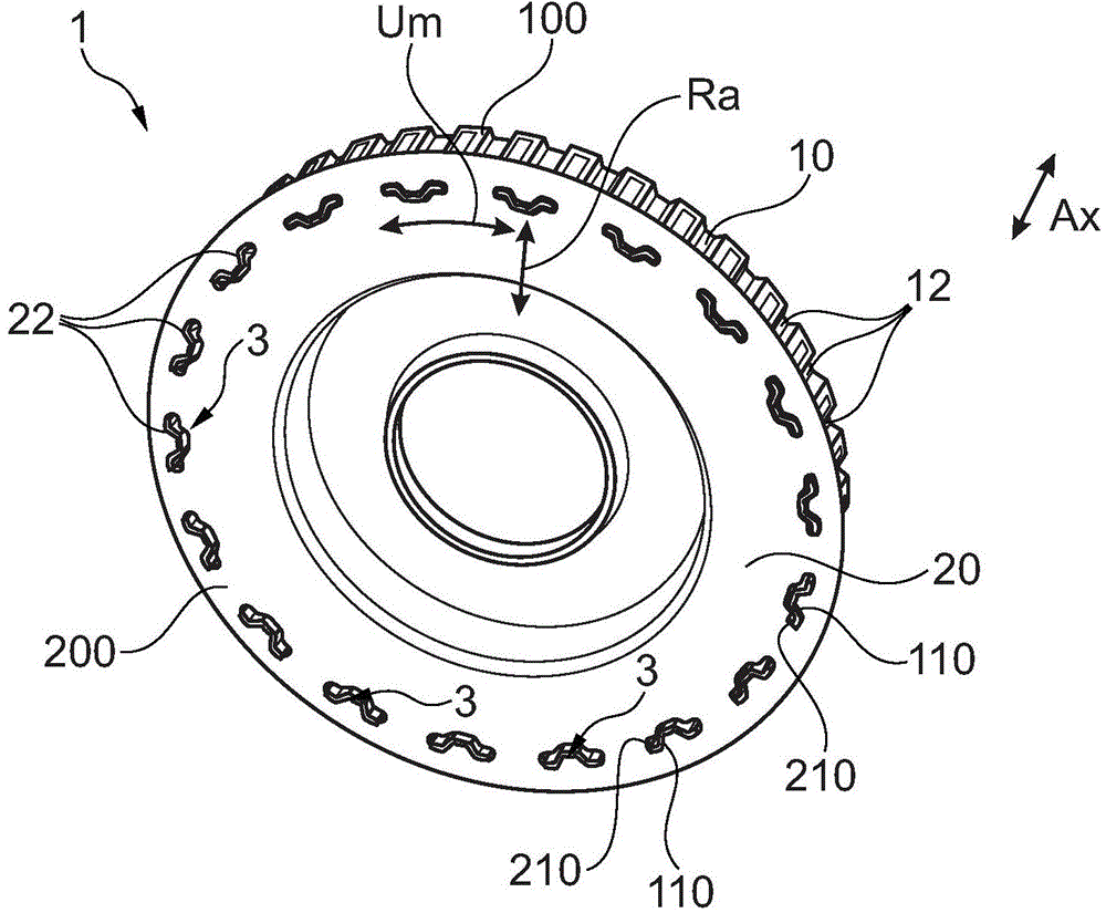 Rotation assembly having plug connection and torque transmission device