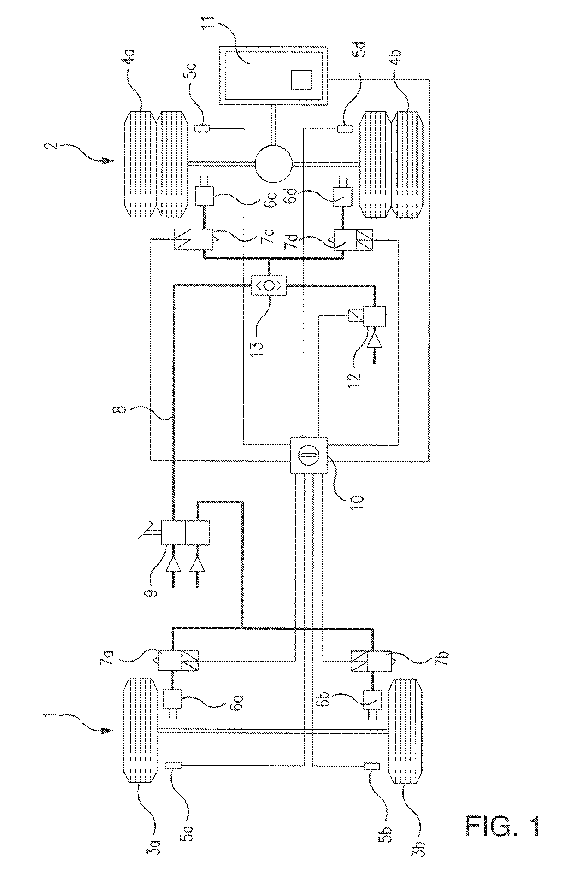 Pressure control valve arrangement having a pressure medium channel of oval cross-section