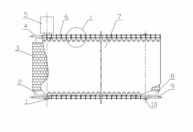 Chain-transmission belt conveyer