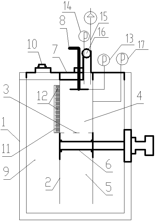 Cracking and permeability increasing device capable of pressurizing liquid nitrogen to dissolve coal body and permeability increasing experiment method