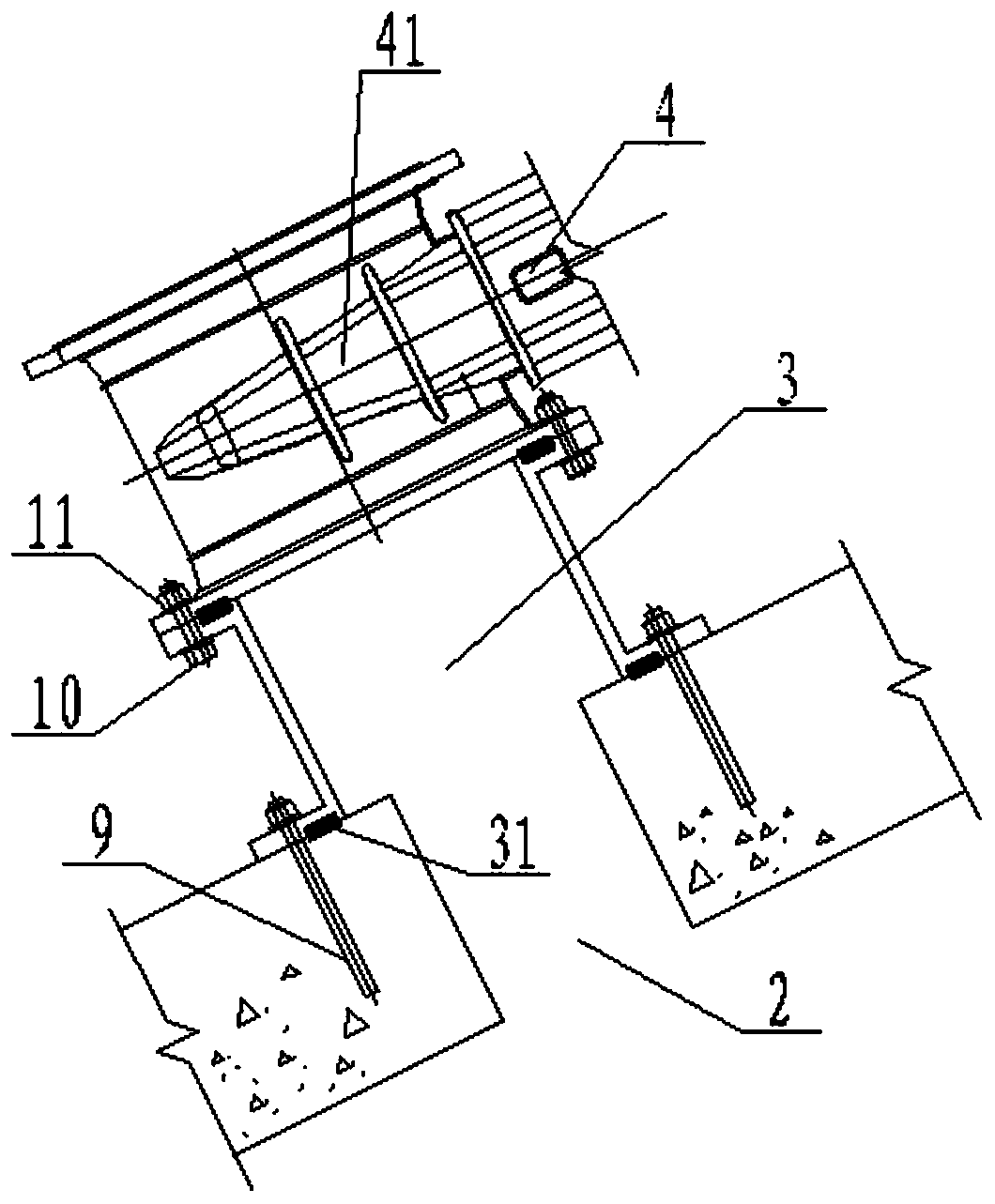 Assembly type reservoir horizontal water inlet layout structure and operation method