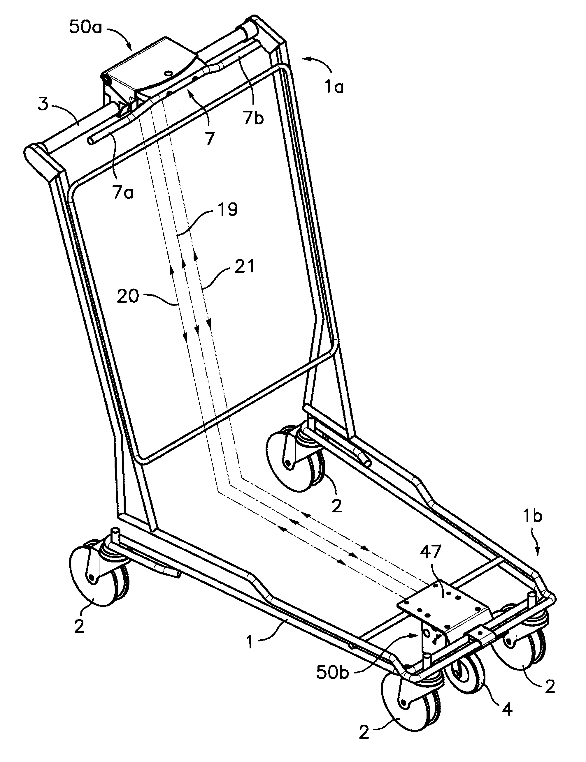 Steering assembly for a human-driven vehicle, and human-driven vehicle