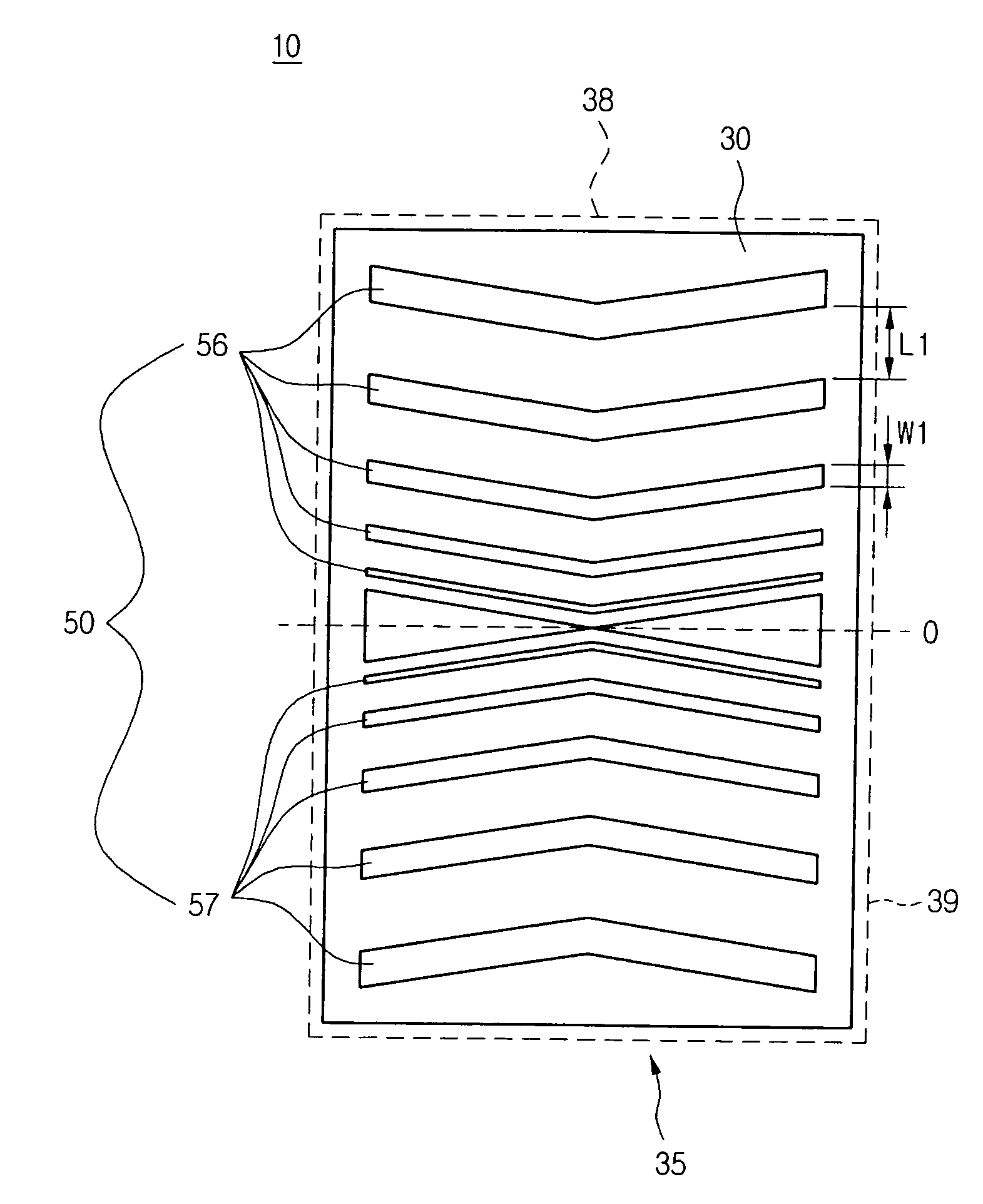 Pixel electrode structure of display device