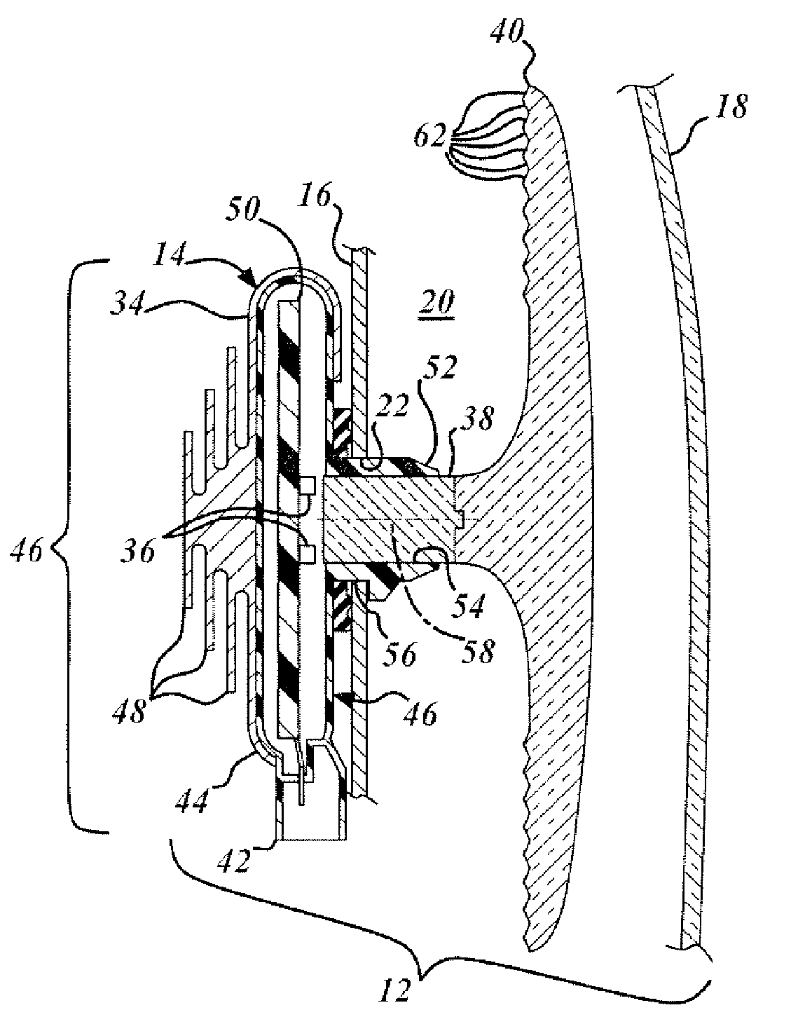 LED unit for a vehicle lamp assembly