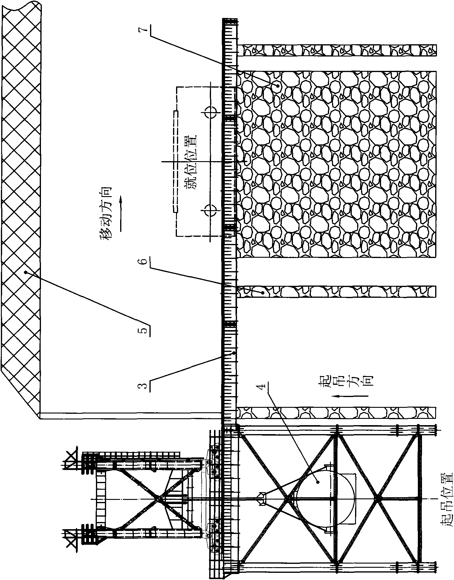 Multifunctional combined type lifting framework for installing large scale electrical power unit