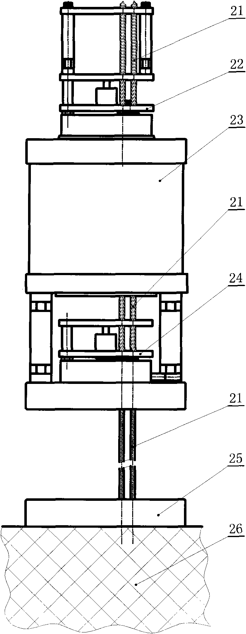 Multifunctional combined type lifting framework for installing large scale electrical power unit