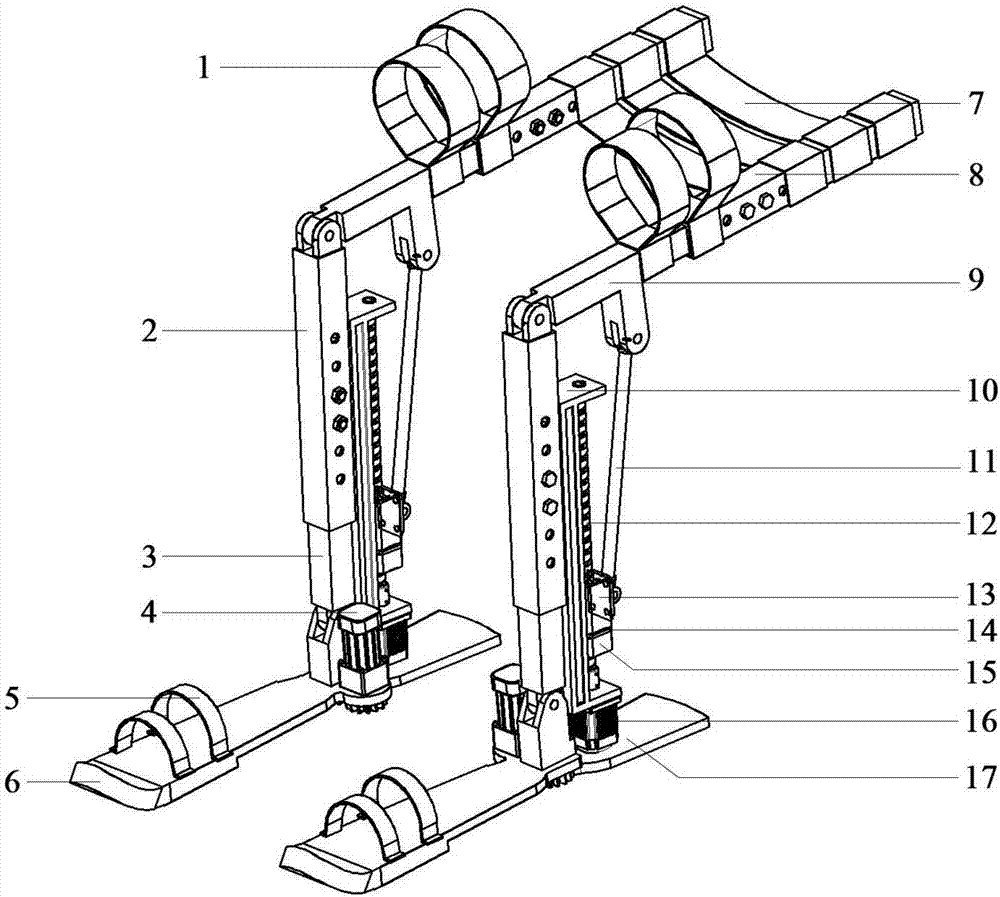 Automatically controlled wearable chair and using method