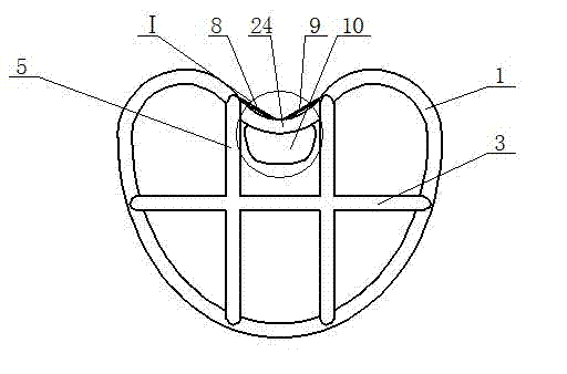 Heart-shaped three-dimensional intrauterine device