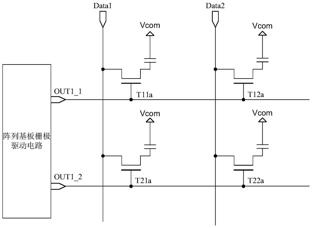 Array substrate gate drive circuit, display panel and display device