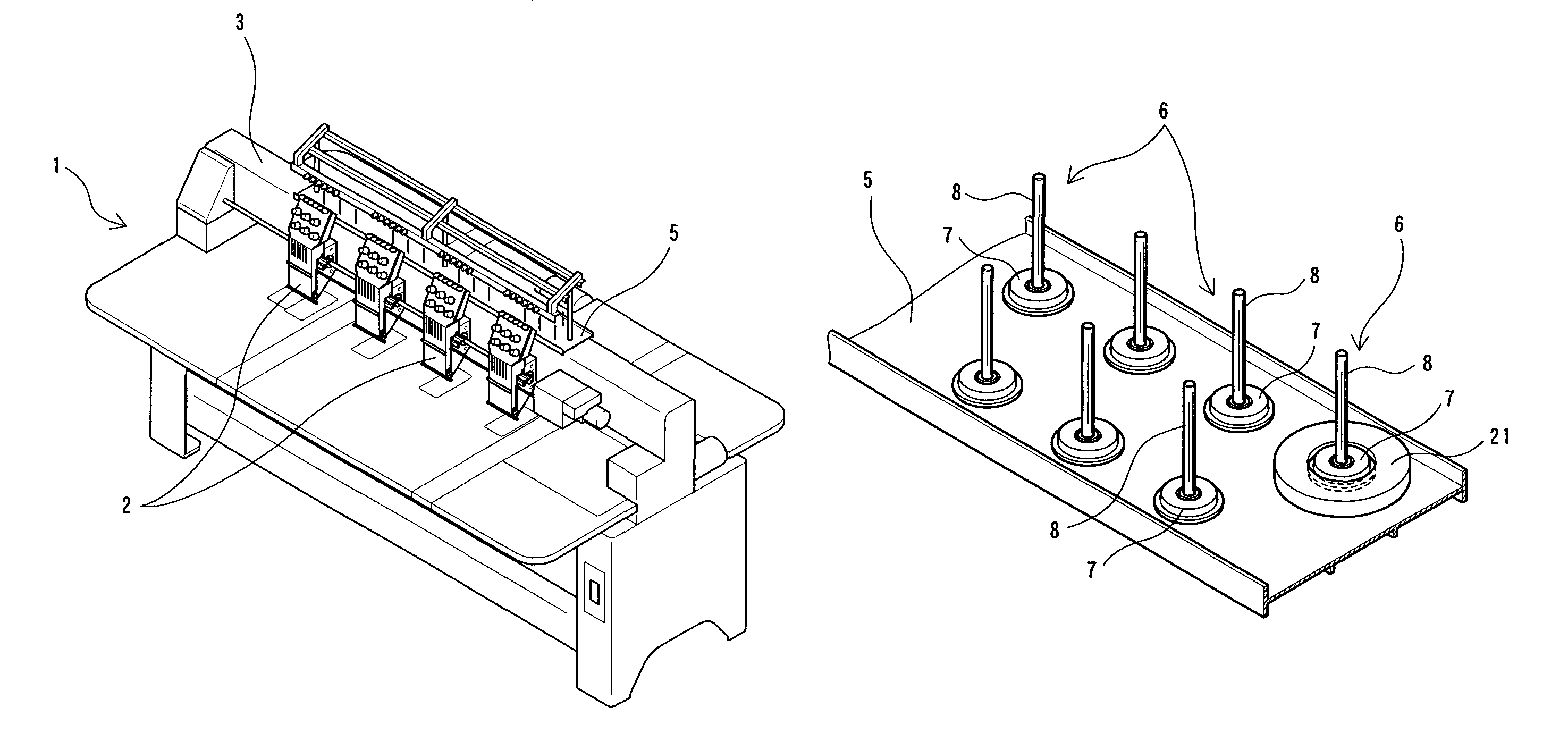 Thread stand for sewing machine