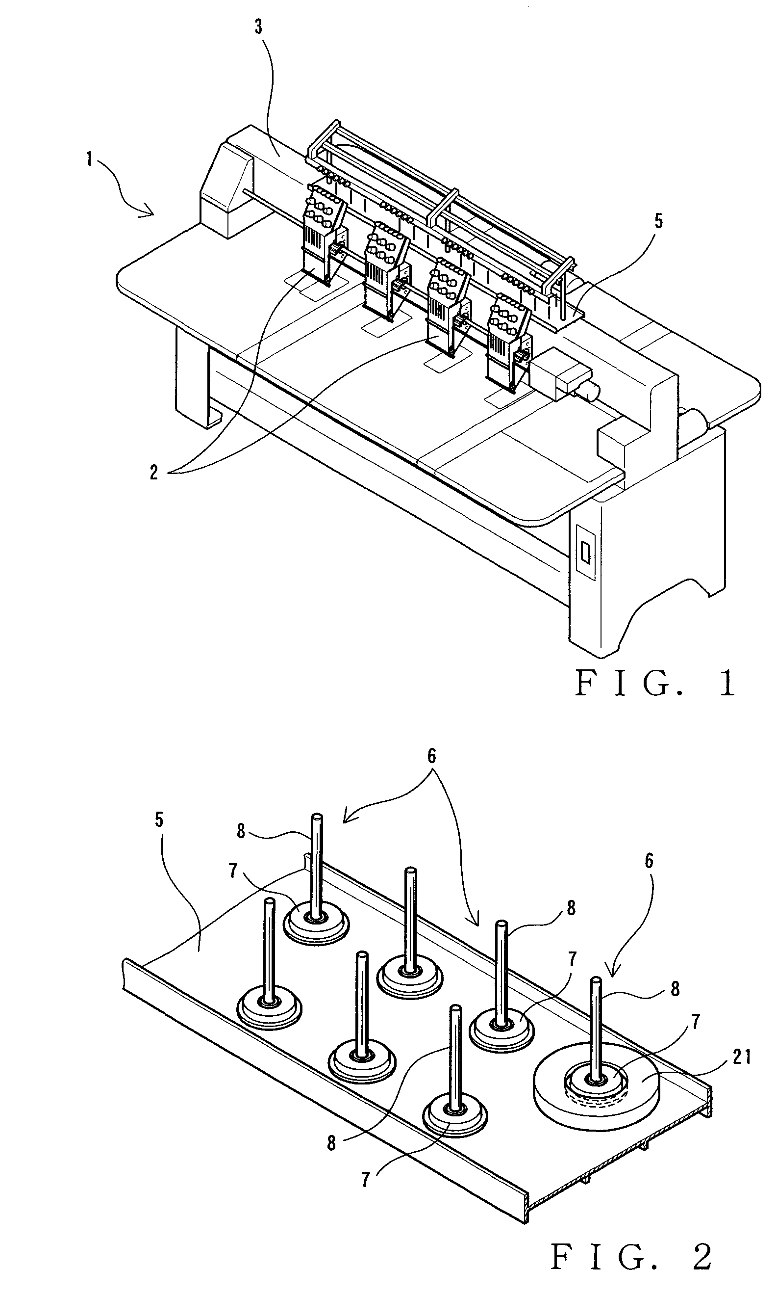 Thread stand for sewing machine