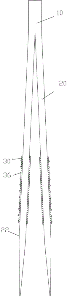 Adjustable tweezers for multi-hole anti-skidding sleeves