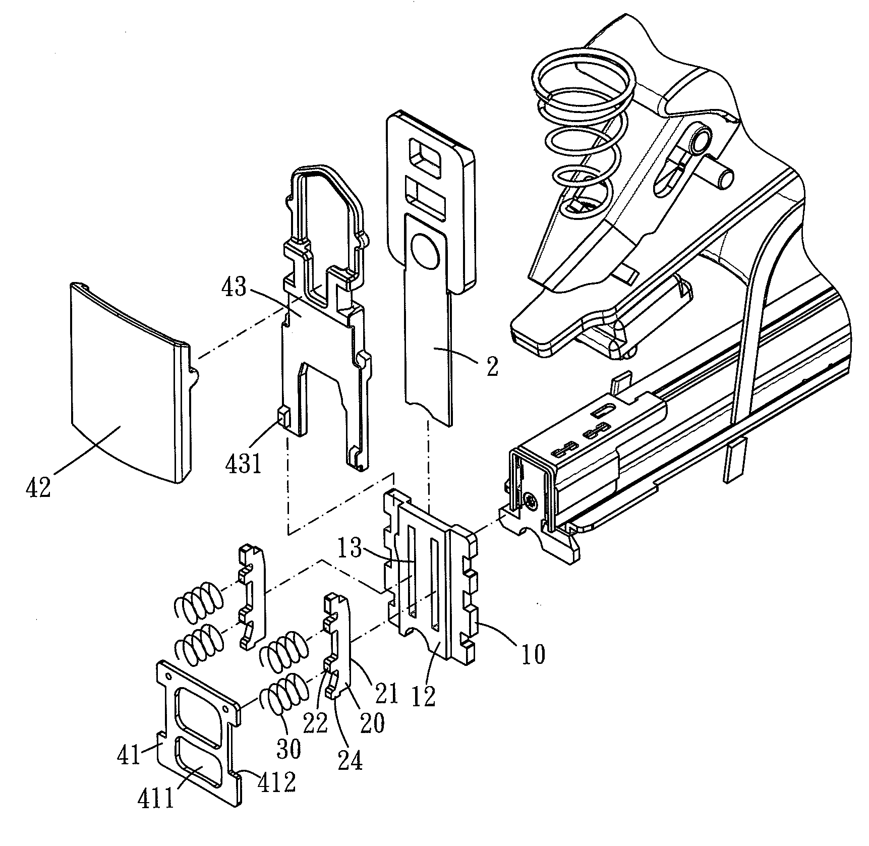 Nail guiding structure and nail gun comprising the same