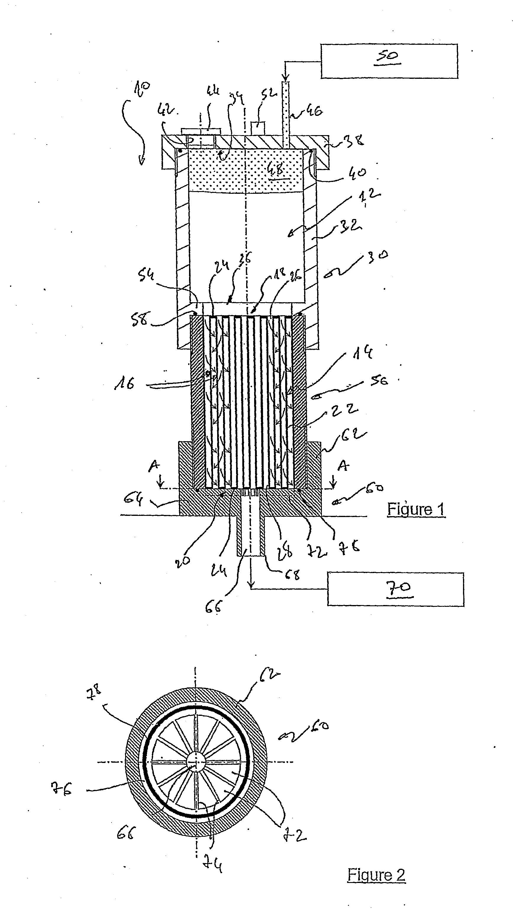 Method for impregnating a porous body by a suspension and installation for implementing same