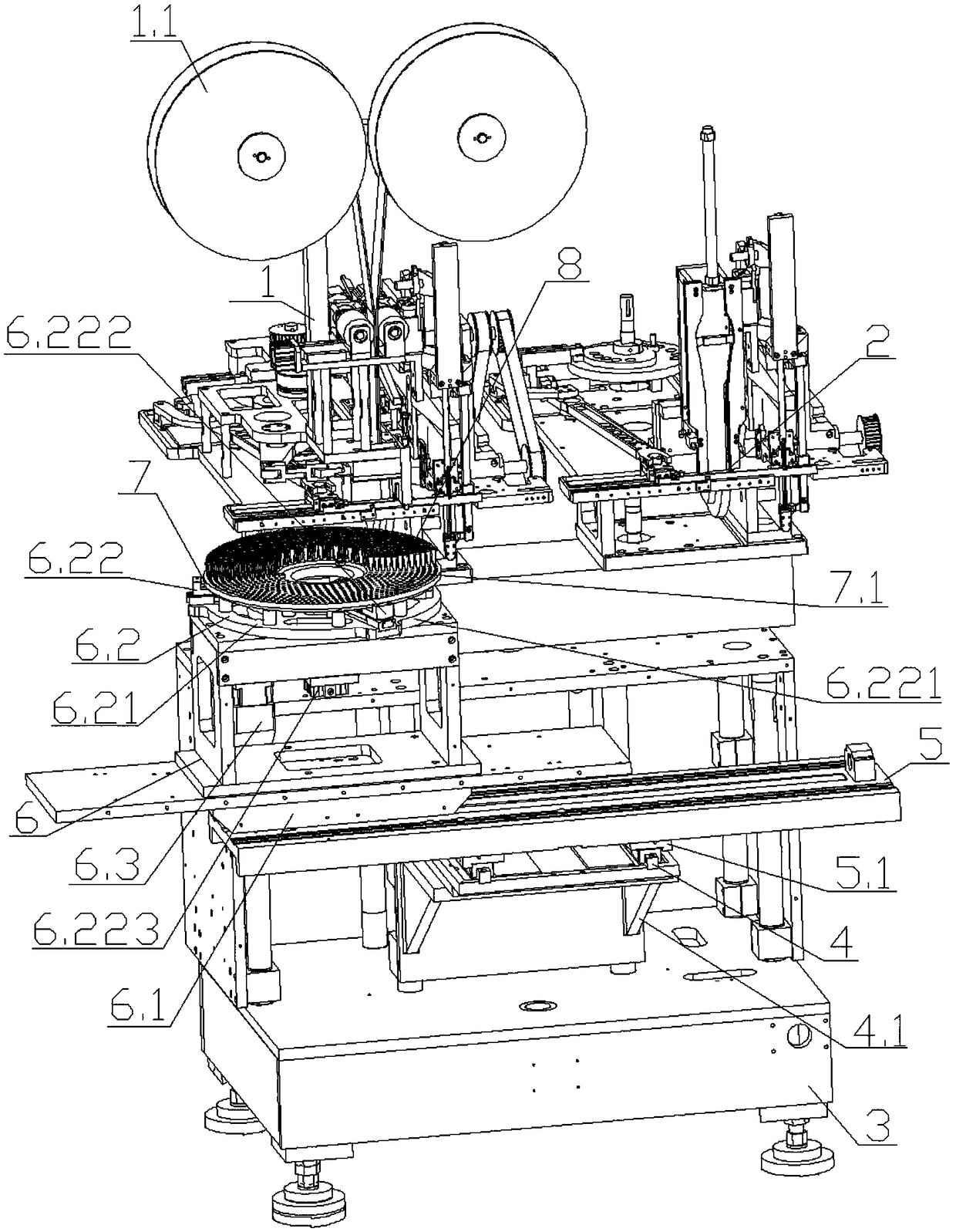 Automatic reciprocating hair planting machine for woolens of different materials and hair planting method thereof