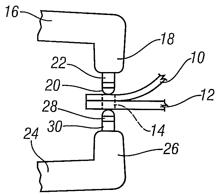 Electrode for spot welding