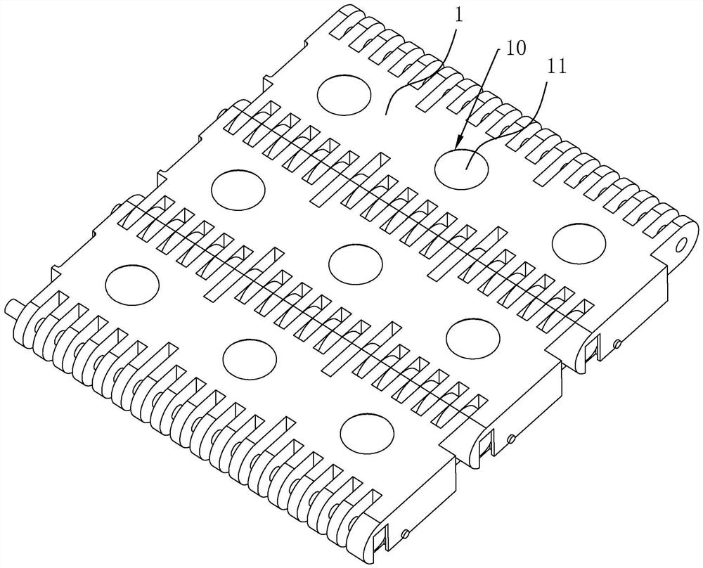 A universal ball mesh belt and its production process