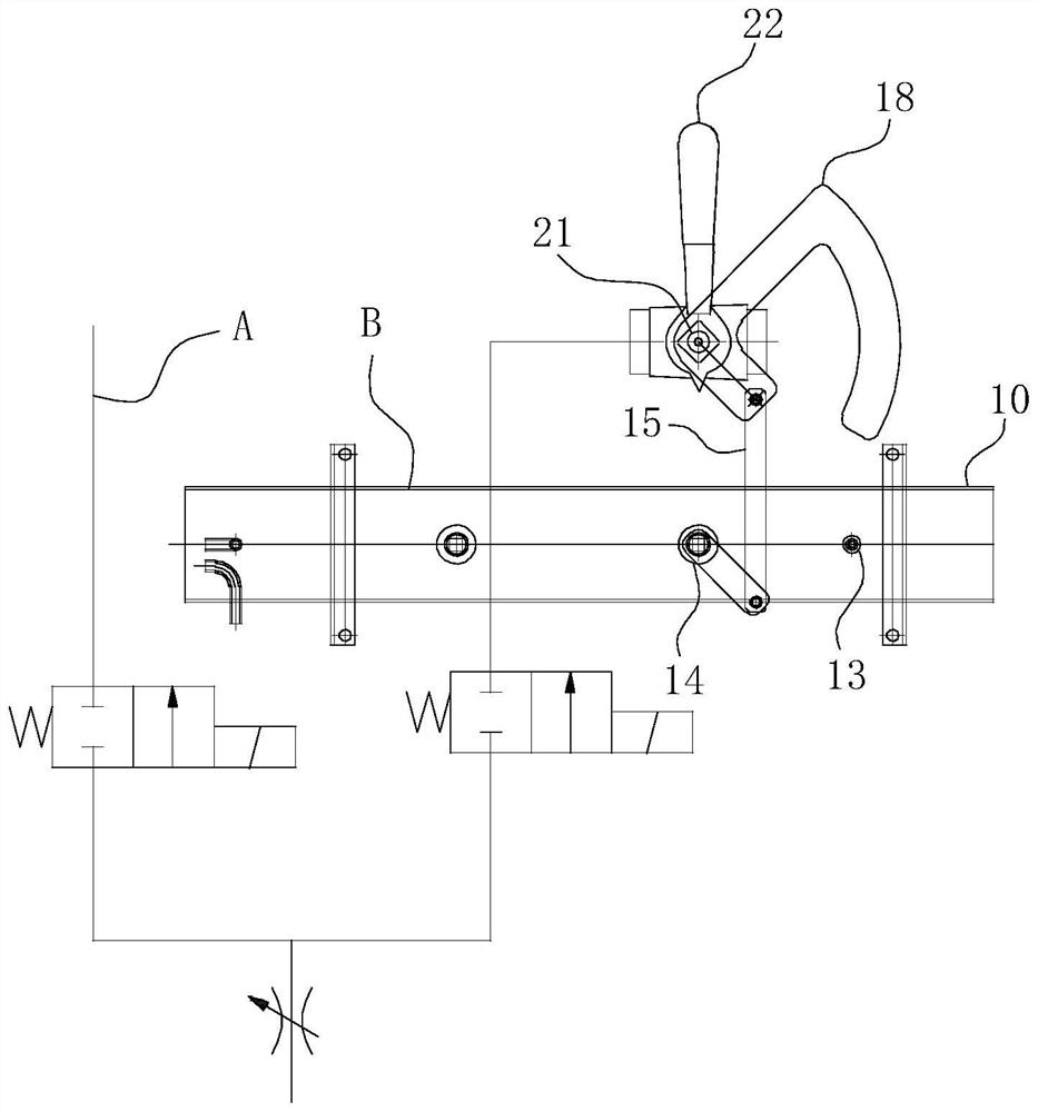 Mechanical stove air-fuel ratio control device and valve path tapping method thereof