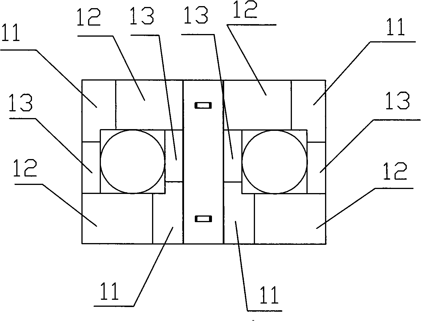 7.63m coke oven upper spanning hole masonry method