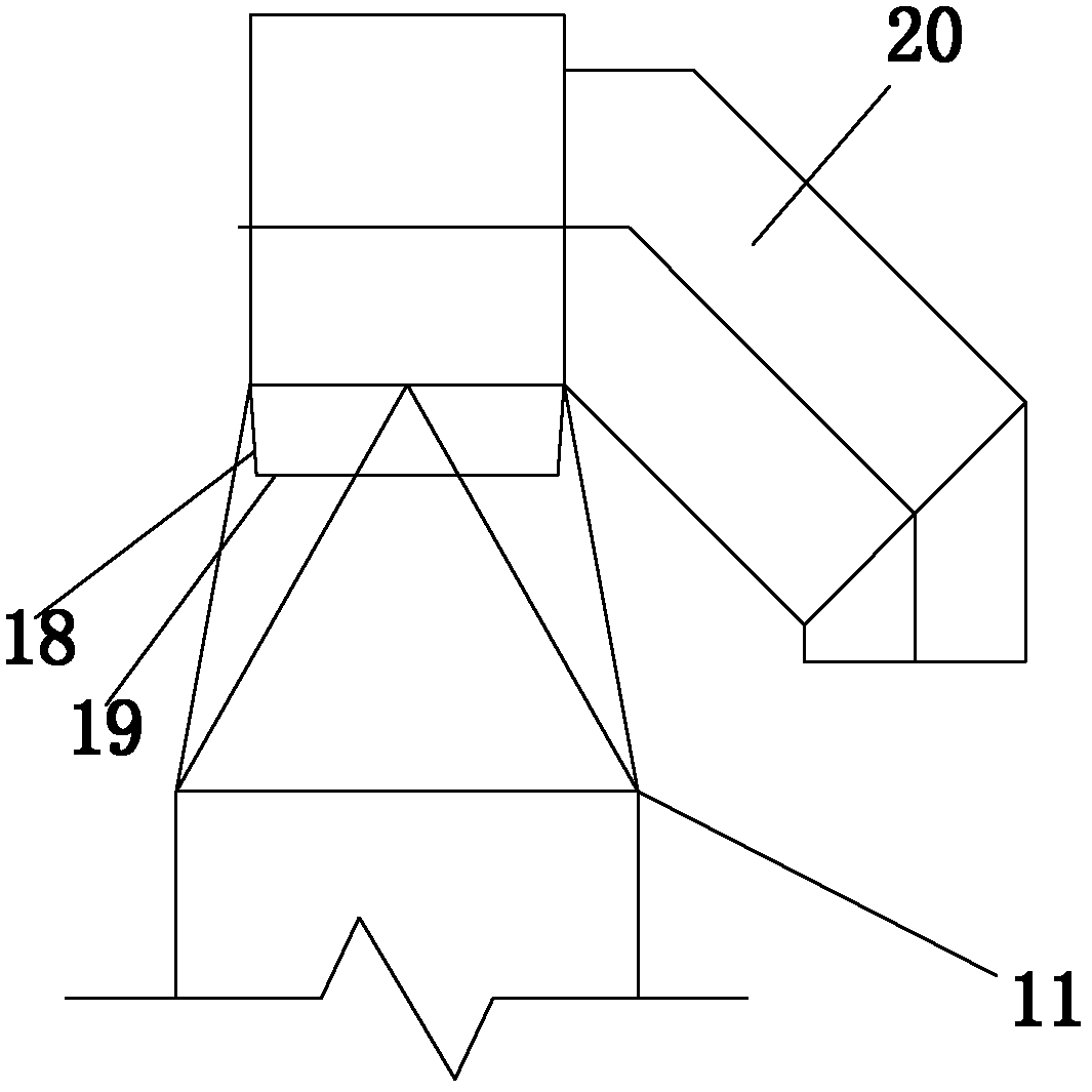 Flue gas cleaning device and method for circulating fluidized bed through semi-dry method