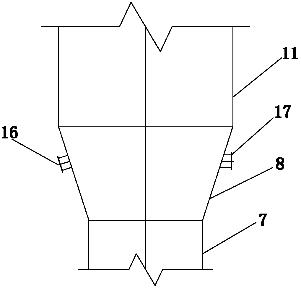 Flue gas cleaning device and method for circulating fluidized bed through semi-dry method