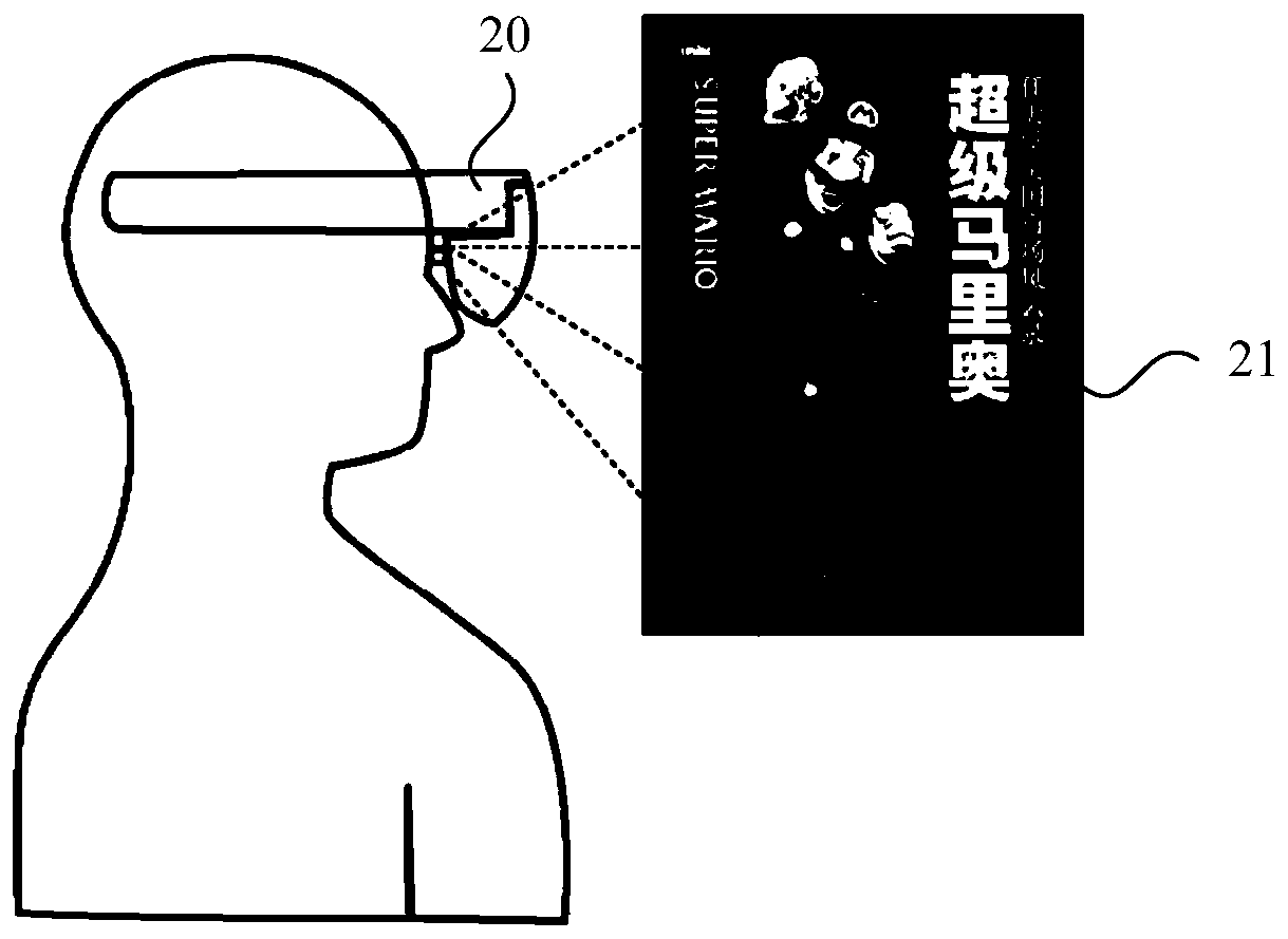 Scene switching method and head-mounted electronic equipment