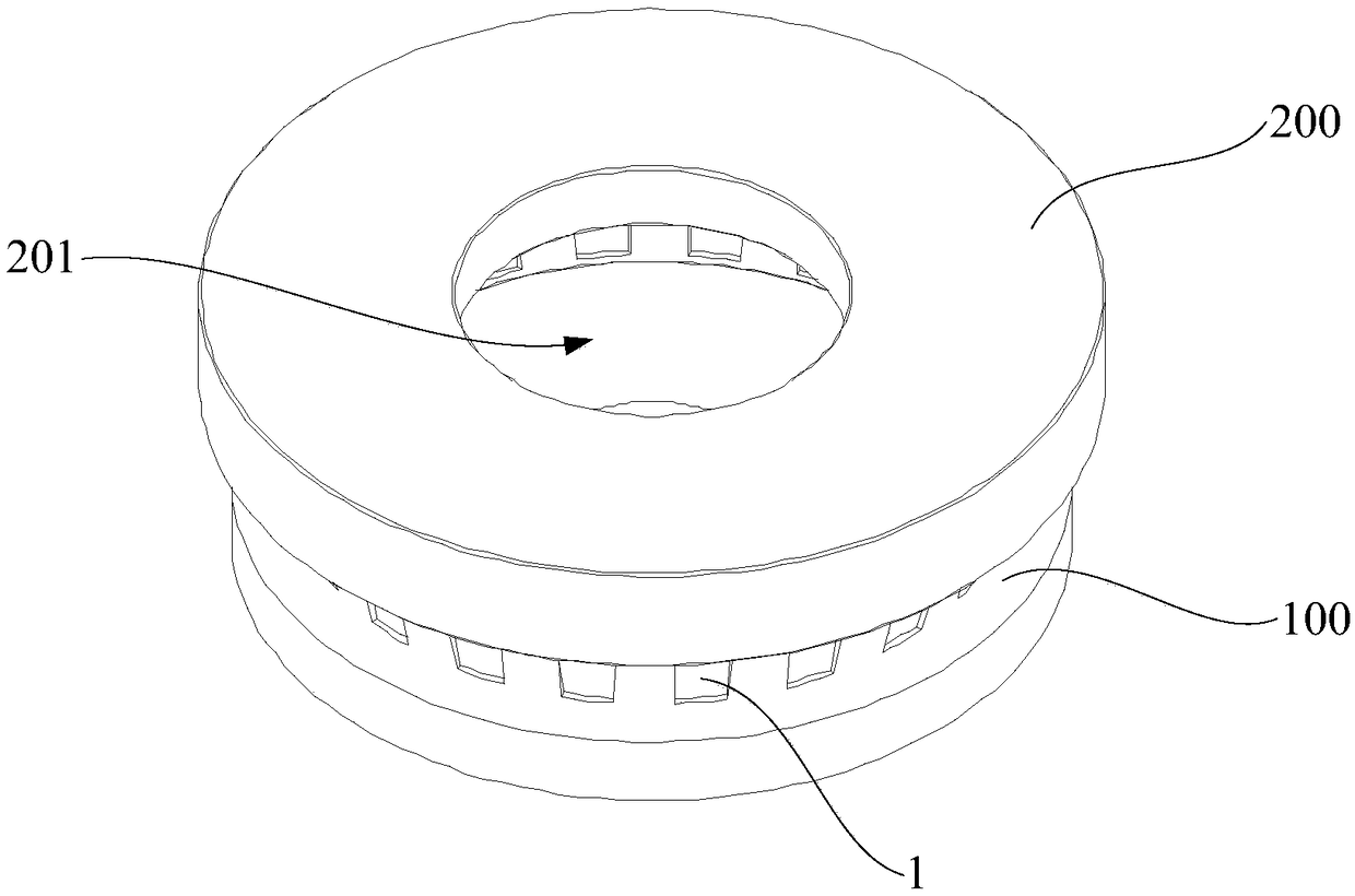 Disassembly assembly for axle box bearing