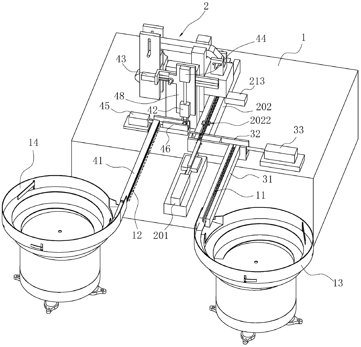 A clamp screw riveting device