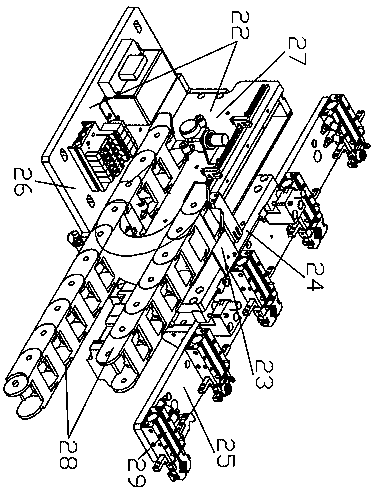 Assembling equipment for automobile TRAY products and production method