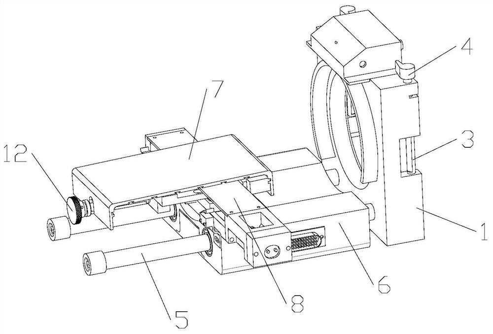 Chromatographic valve linked mobile electrospray ion source accurate positioning device