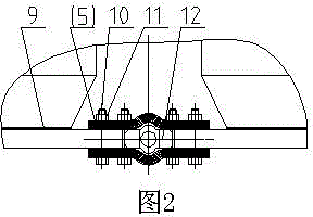 Novel damping ring structure for synchronous six-stage solid stator